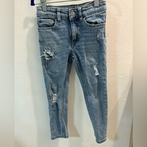 H&M distressed skinny jeans